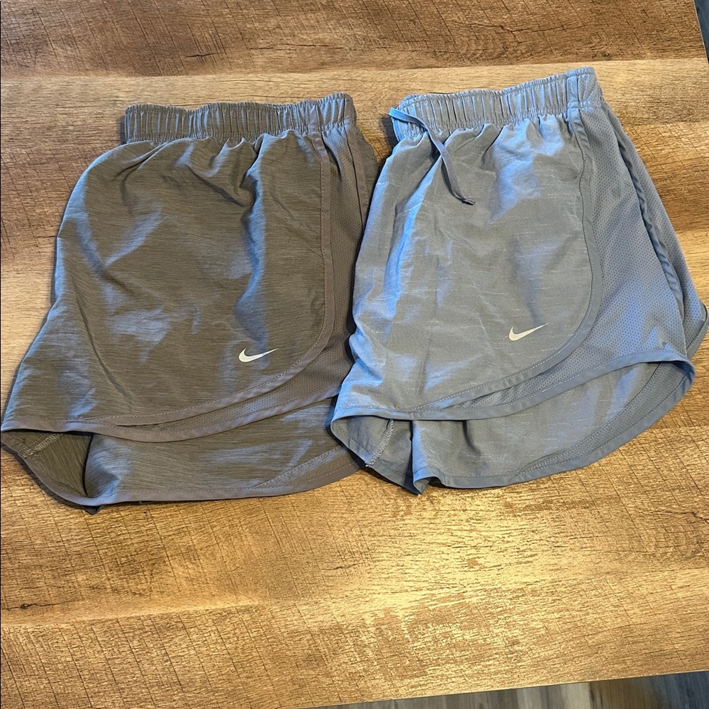 Nike Dual Pack Gray and Light Blue Shorts